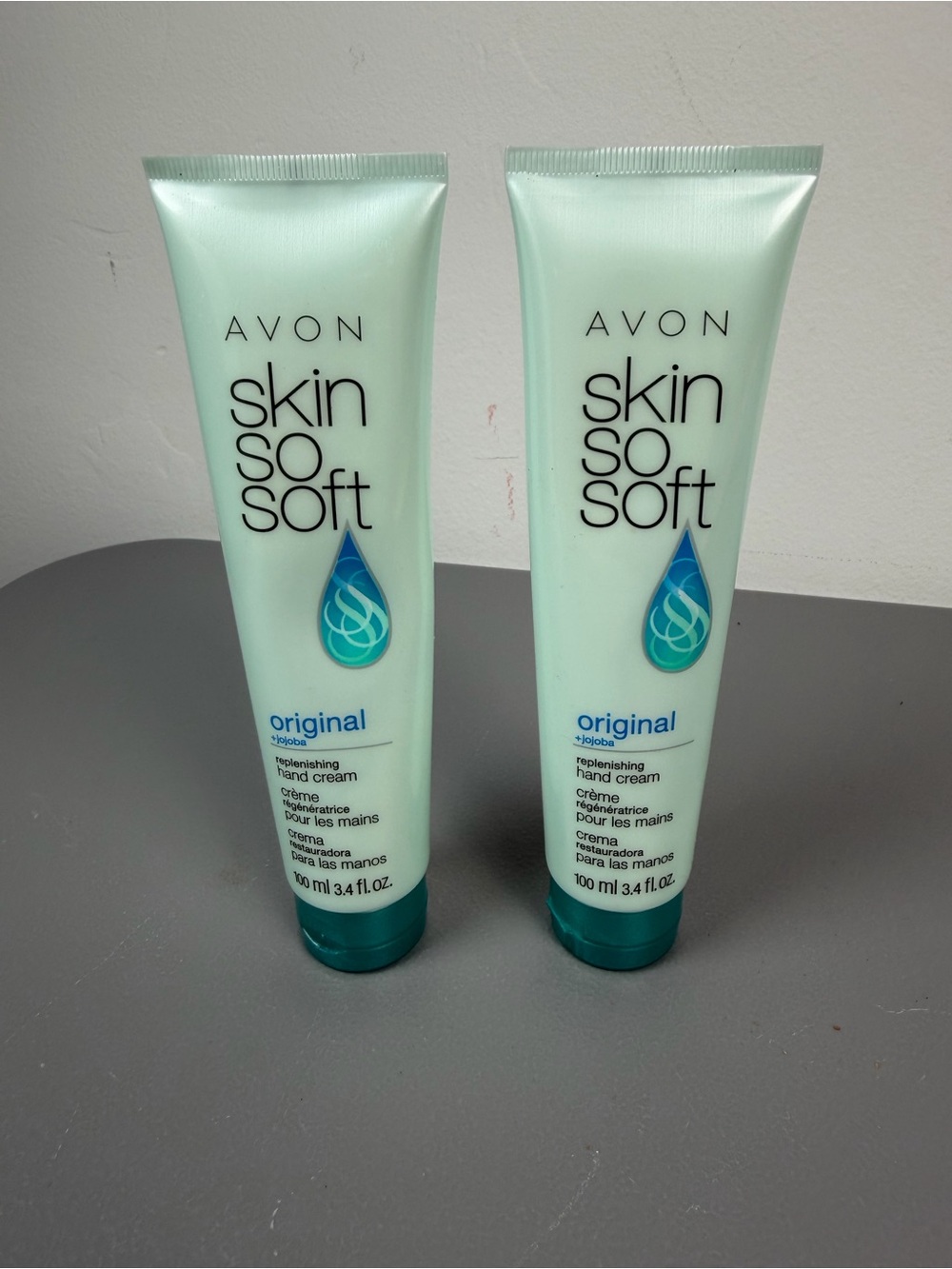 new Avon Skin So Soft SSS ORIGINAL Hand Cream. - 3.4 oz full size. LOT OF  2